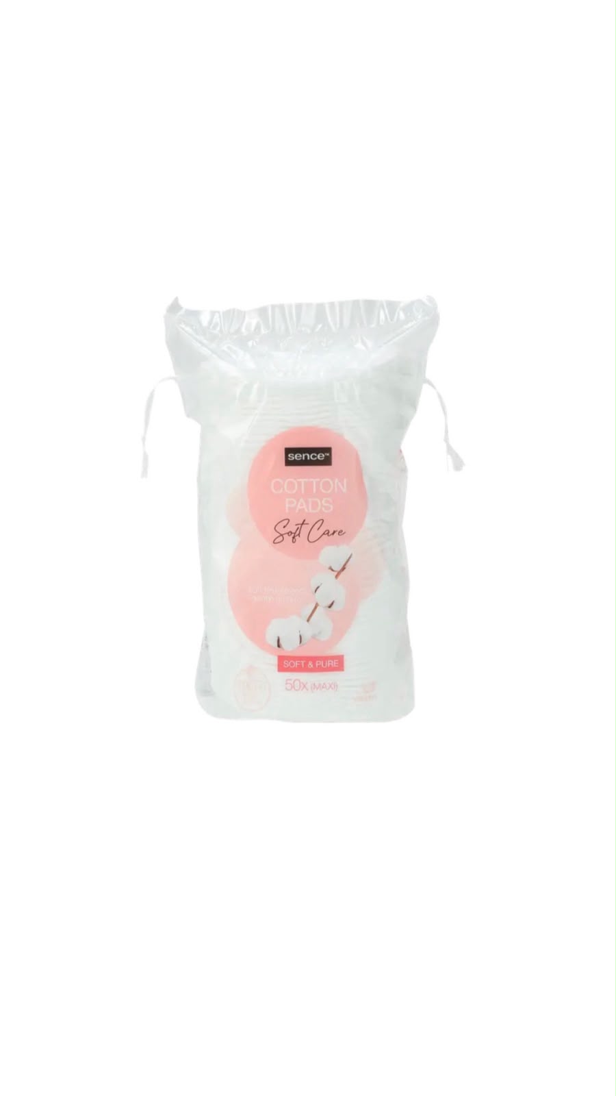 SENCE BEAUTY COTTON PADS SOFT CARE - 50 PCS سينس پادات قطنية لتنظيف البشرة